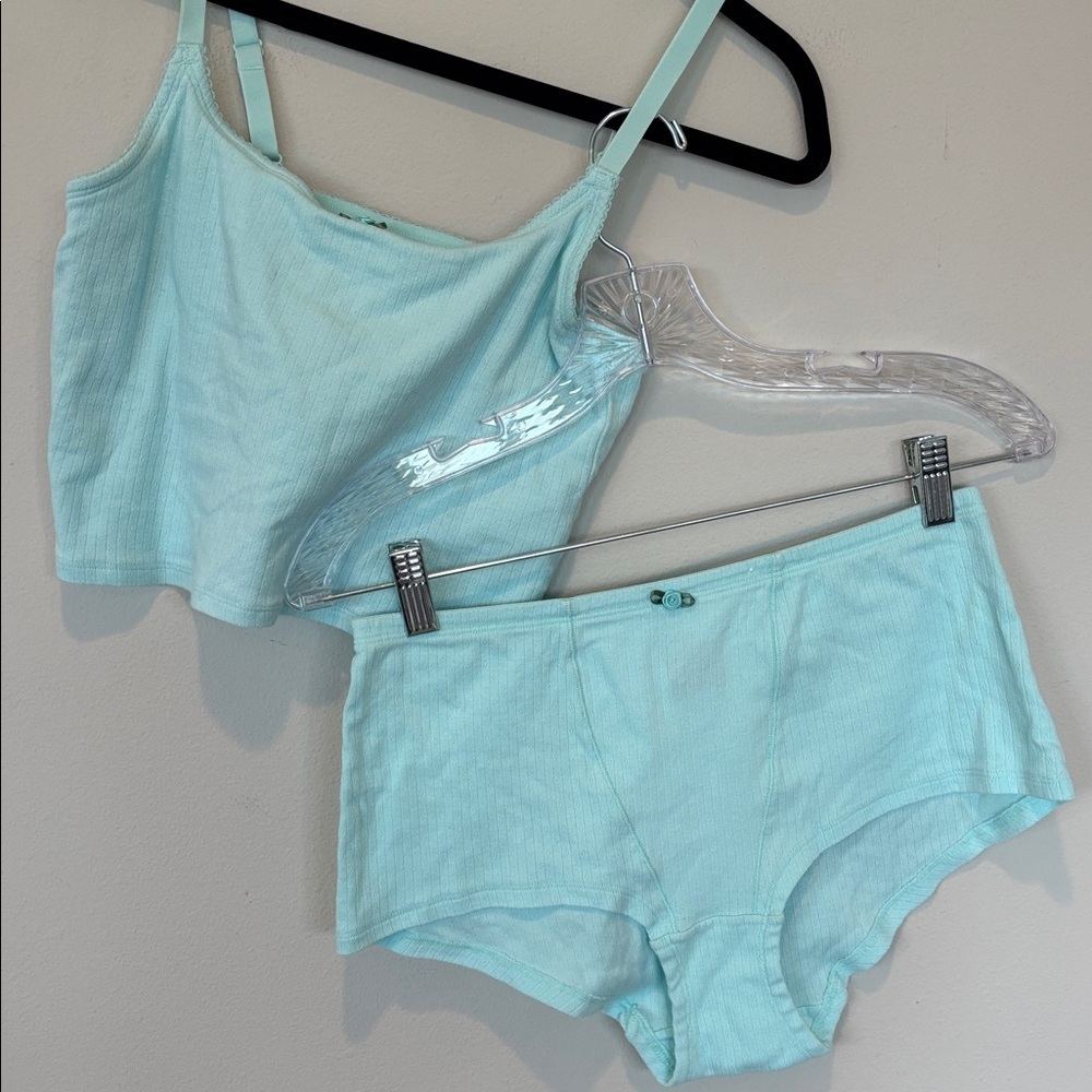 Colsie Blue Bra and Panty Set Large 232